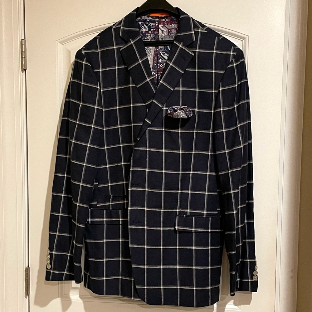 Men's Navy Blazer - Picture 2 of 10